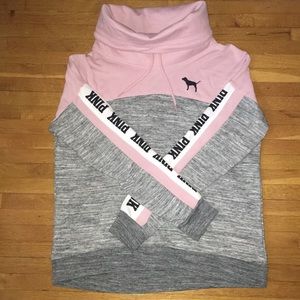 PINK cowl neck sweatshirt